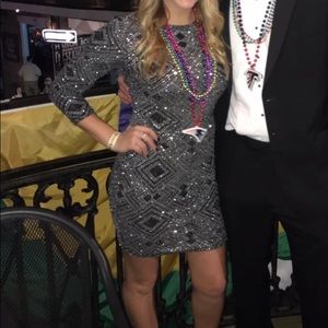 Black and Silver Formal Dress